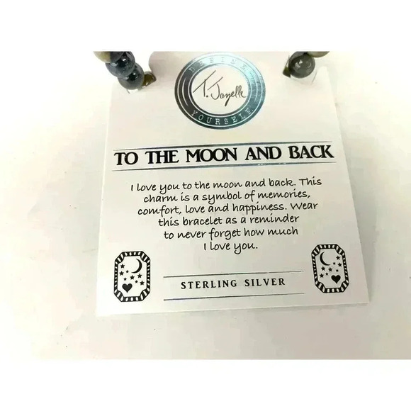 T Jazelle Bracelet To The Moon & Back Sterling Silver TJ 925 With Box - Picture 7 of 12